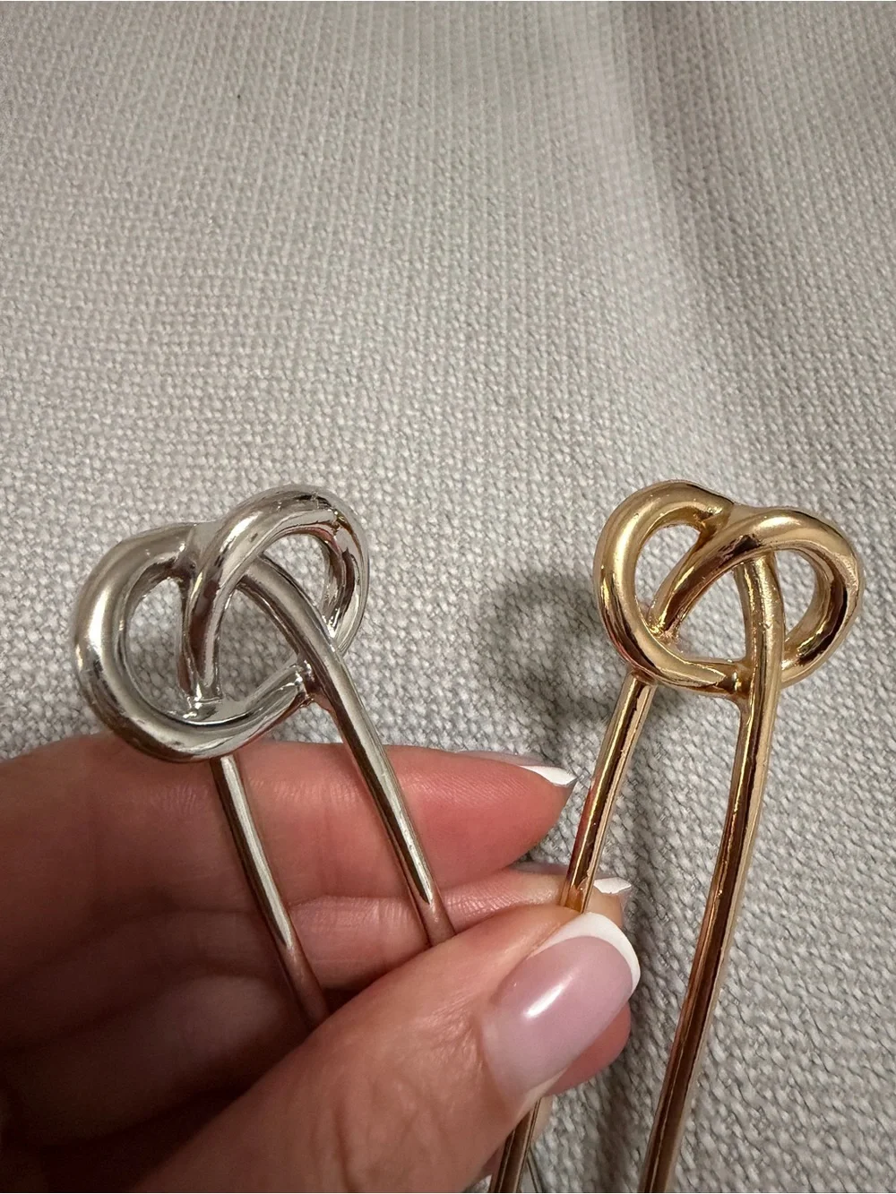 Set of 2 Metal Hair Pins